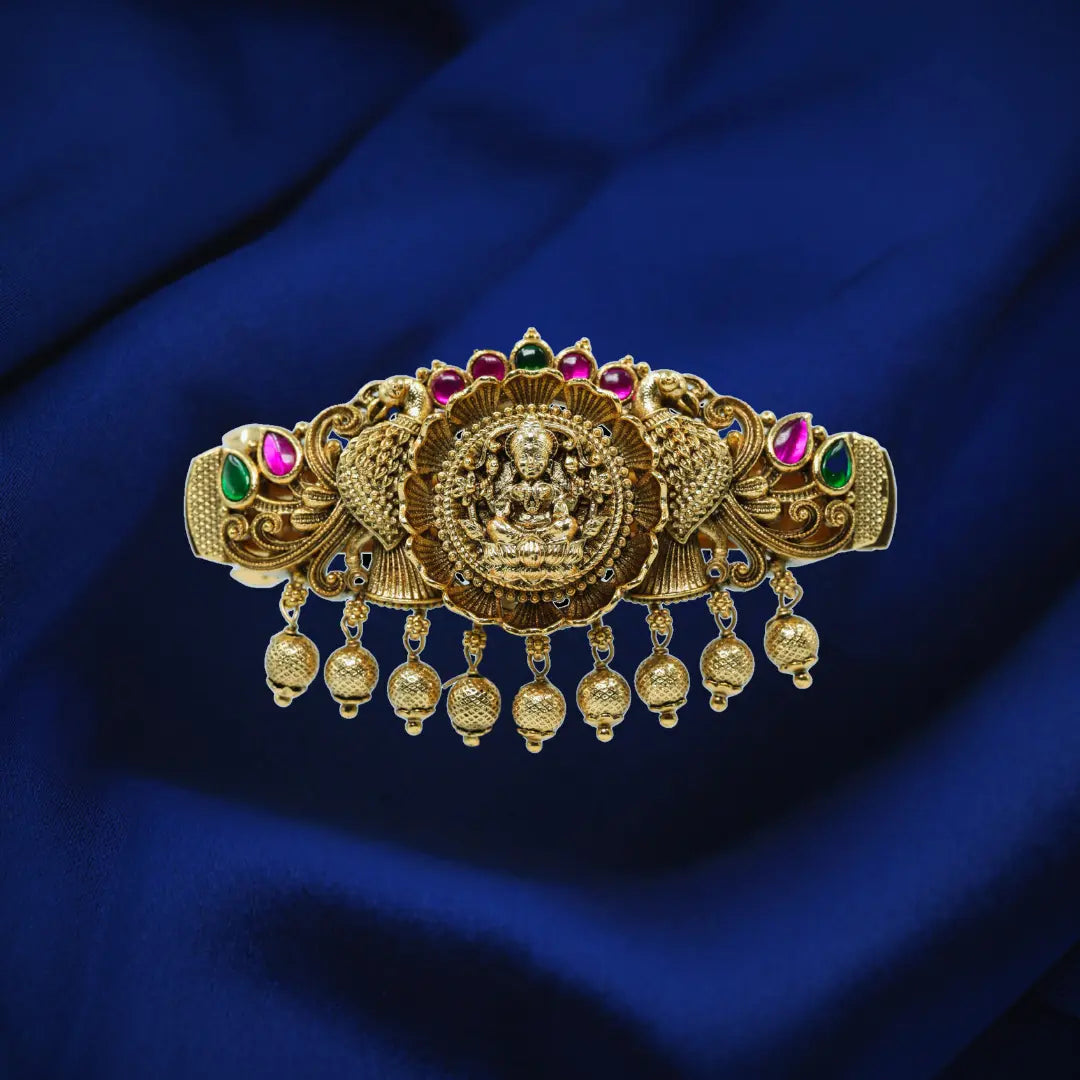 Deity-Inspired Hair Clip with Antique Finish J-96