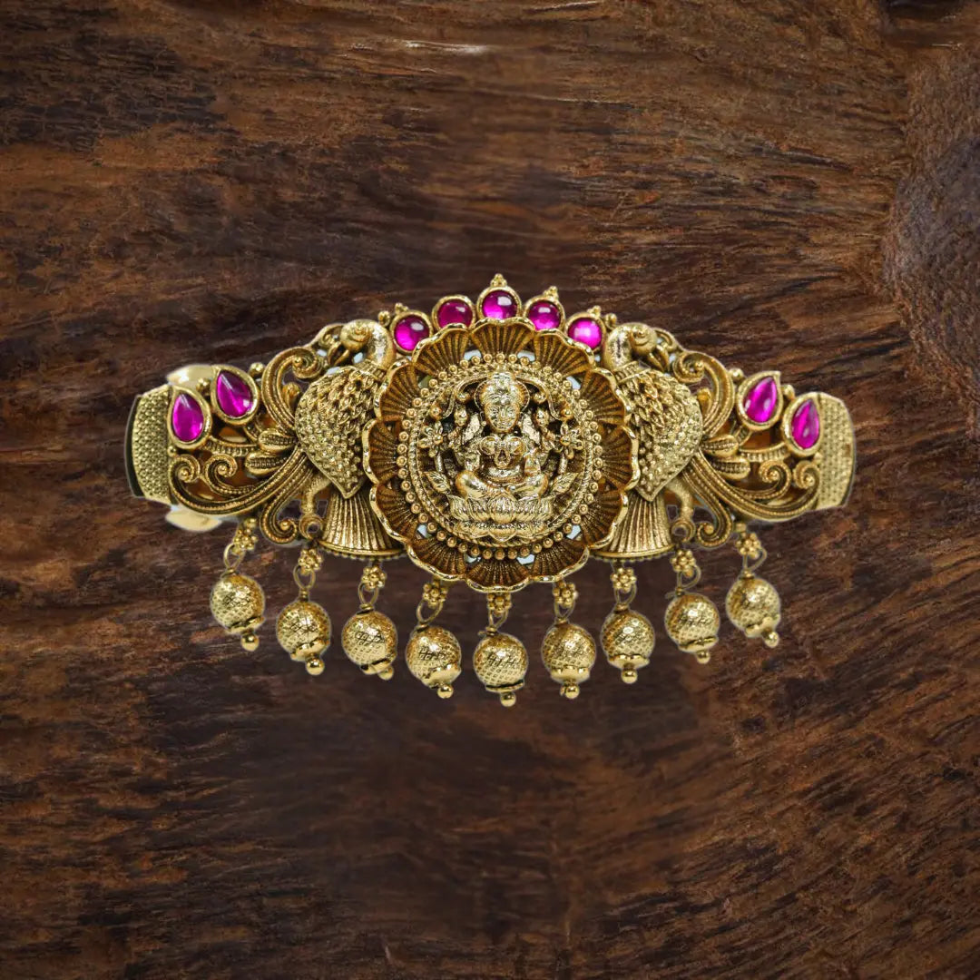 Deity-Inspired Hair Clip with Antique Finish J-96