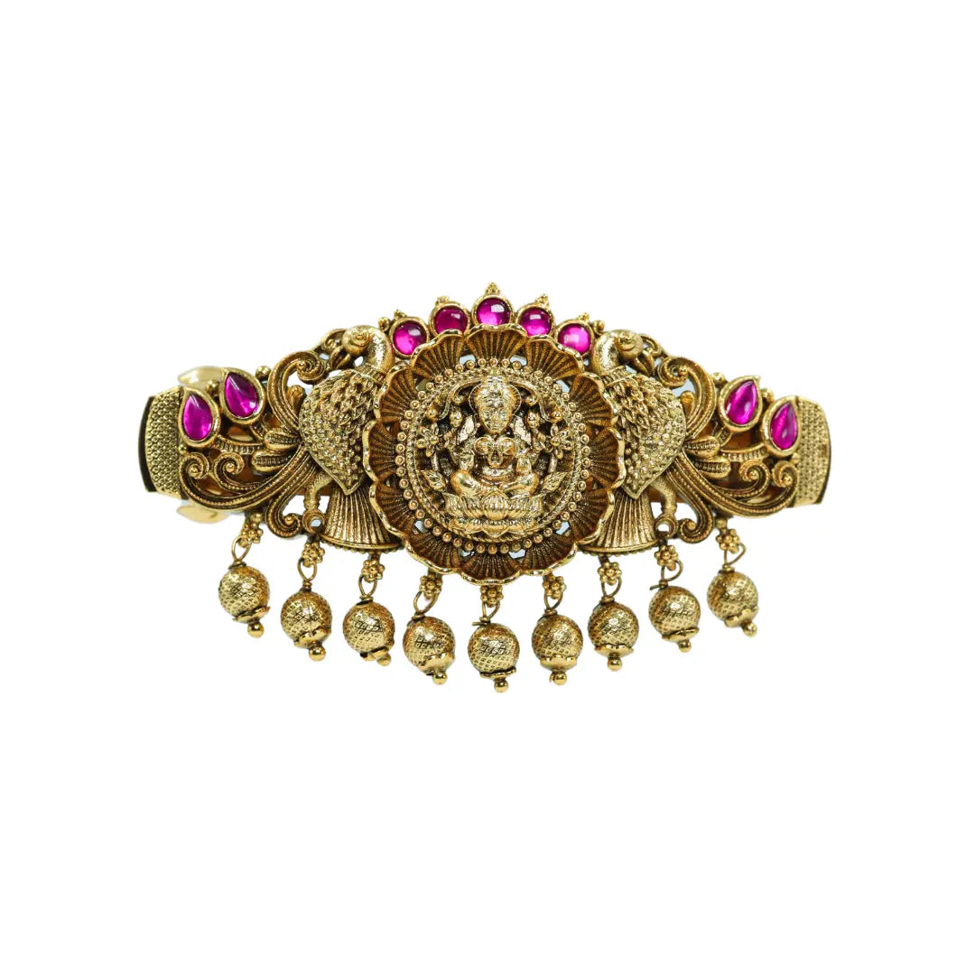 Deity-Inspired Hair Clip with Antique Finish J-96