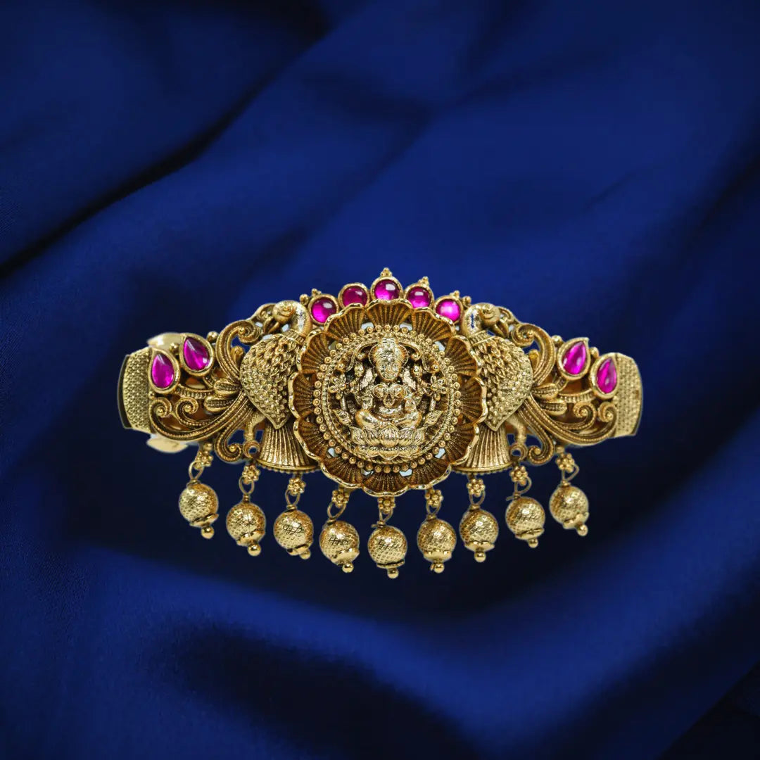 Deity-Inspired Hair Clip with Antique Finish J-96