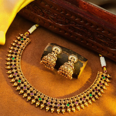 Exquisite Temple Necklace Set