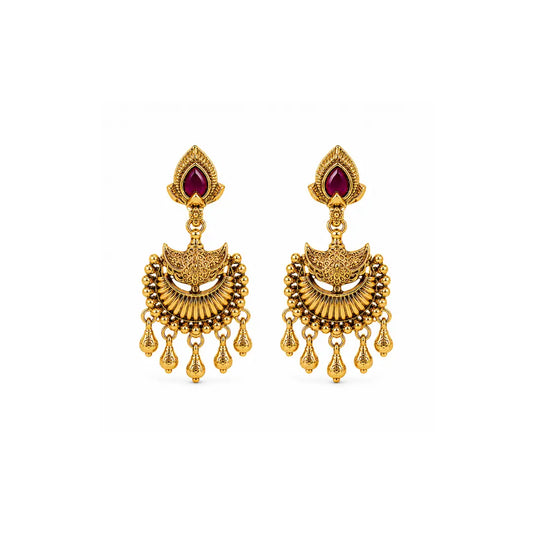 Small Antique Gold-Plated Bali R-2169
