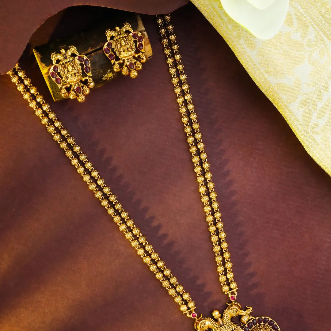 Antique Gandaberunda Pendant Set