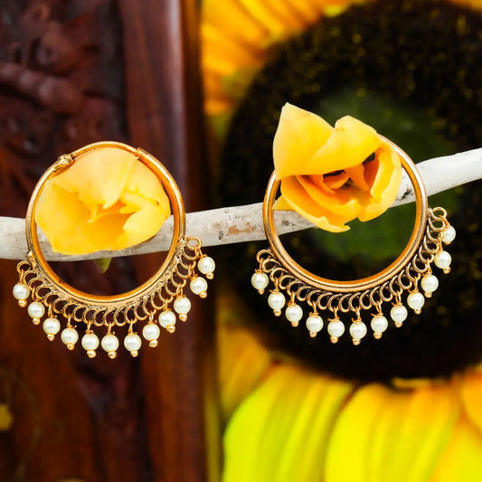 Antique Gold-Plated Round Bali T-26