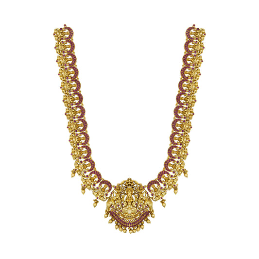 Divine Temple-Inspired Goddess Long Necklace Set