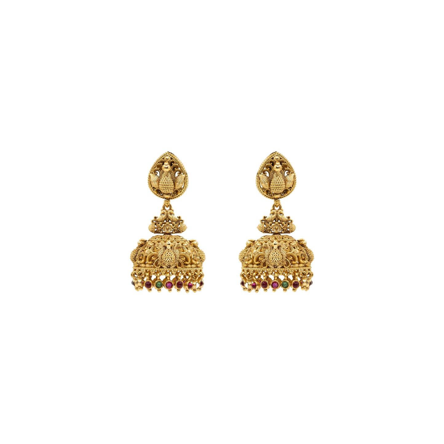 Grand Peacock Tradition Jhumka R-1277