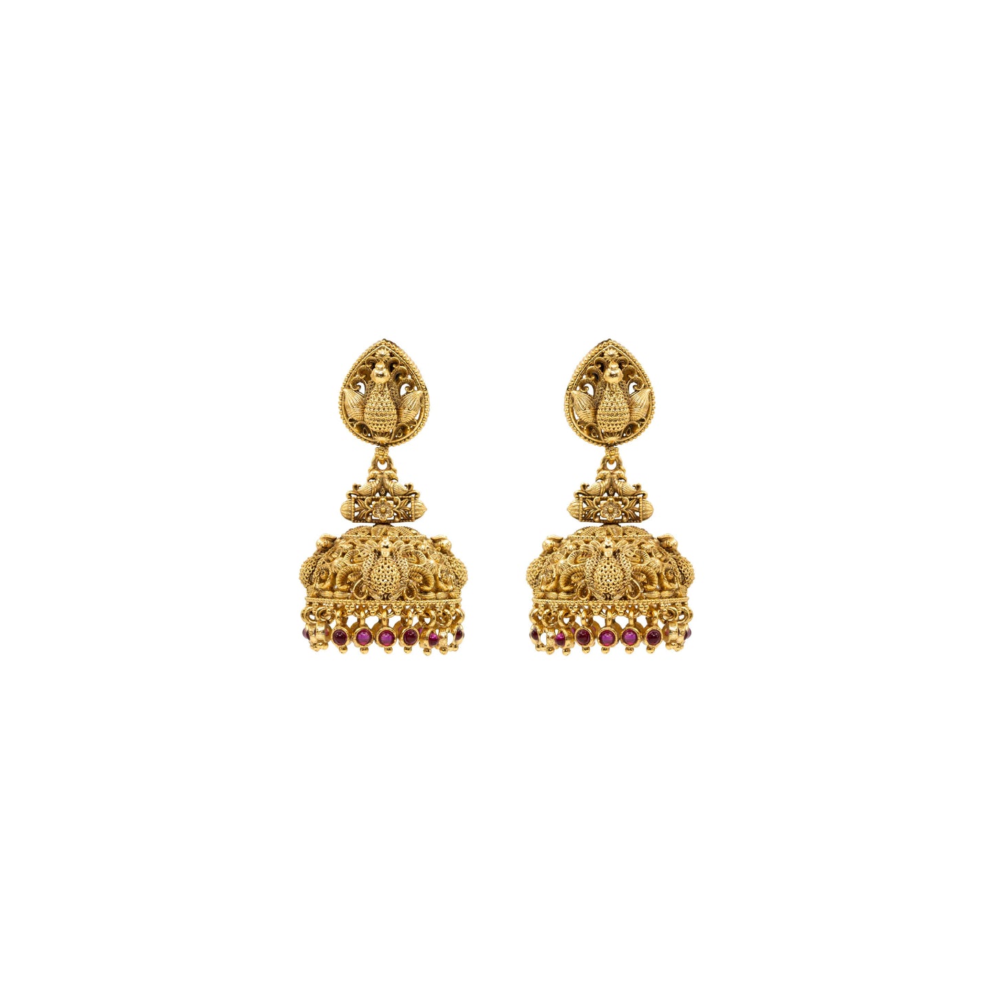 Grand Peacock Tradition Jhumka R-1277