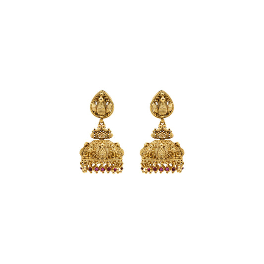 Grand Peacock Tradition Jhumka R-1277
