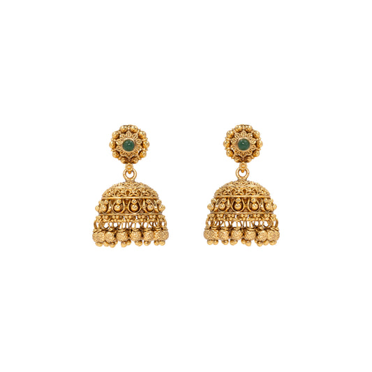 Classy Gold-Plated Jhumka