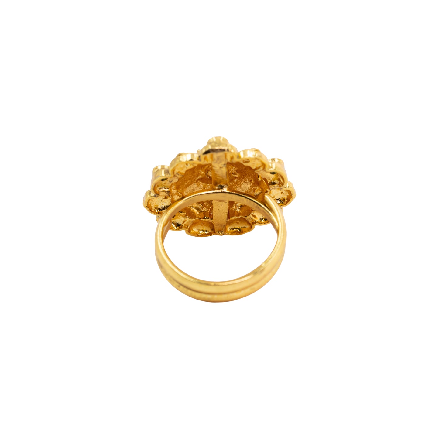 Antique Laxmi Gold-Plated Ring V-1985