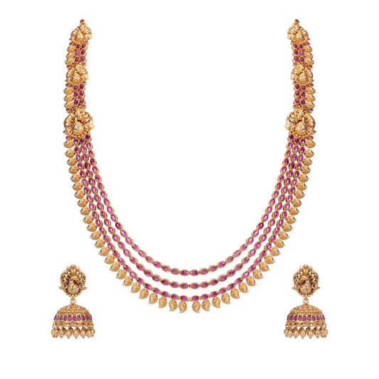 Intricately Designed Layered Necklace Set