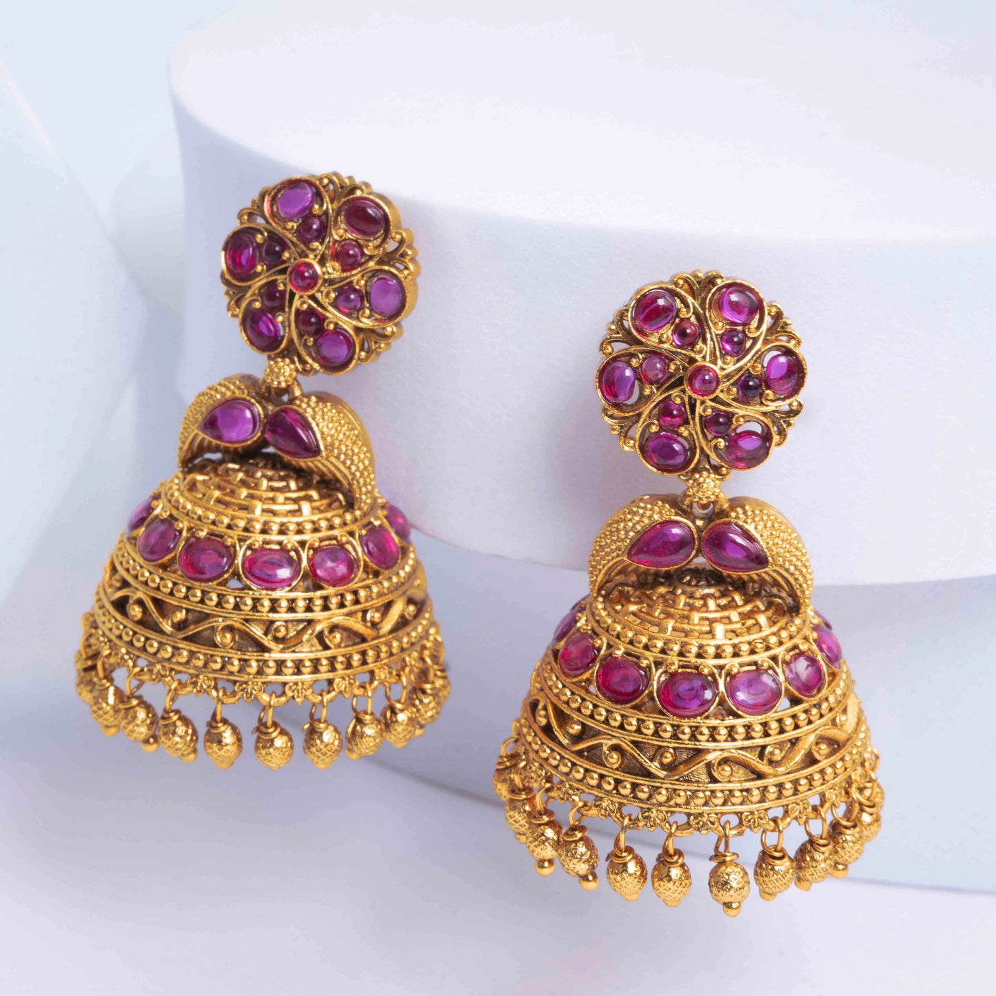 Traditional Gold-Plated Jhumka R-1105