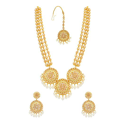 Three-Layer Gold-Plated Necklace set