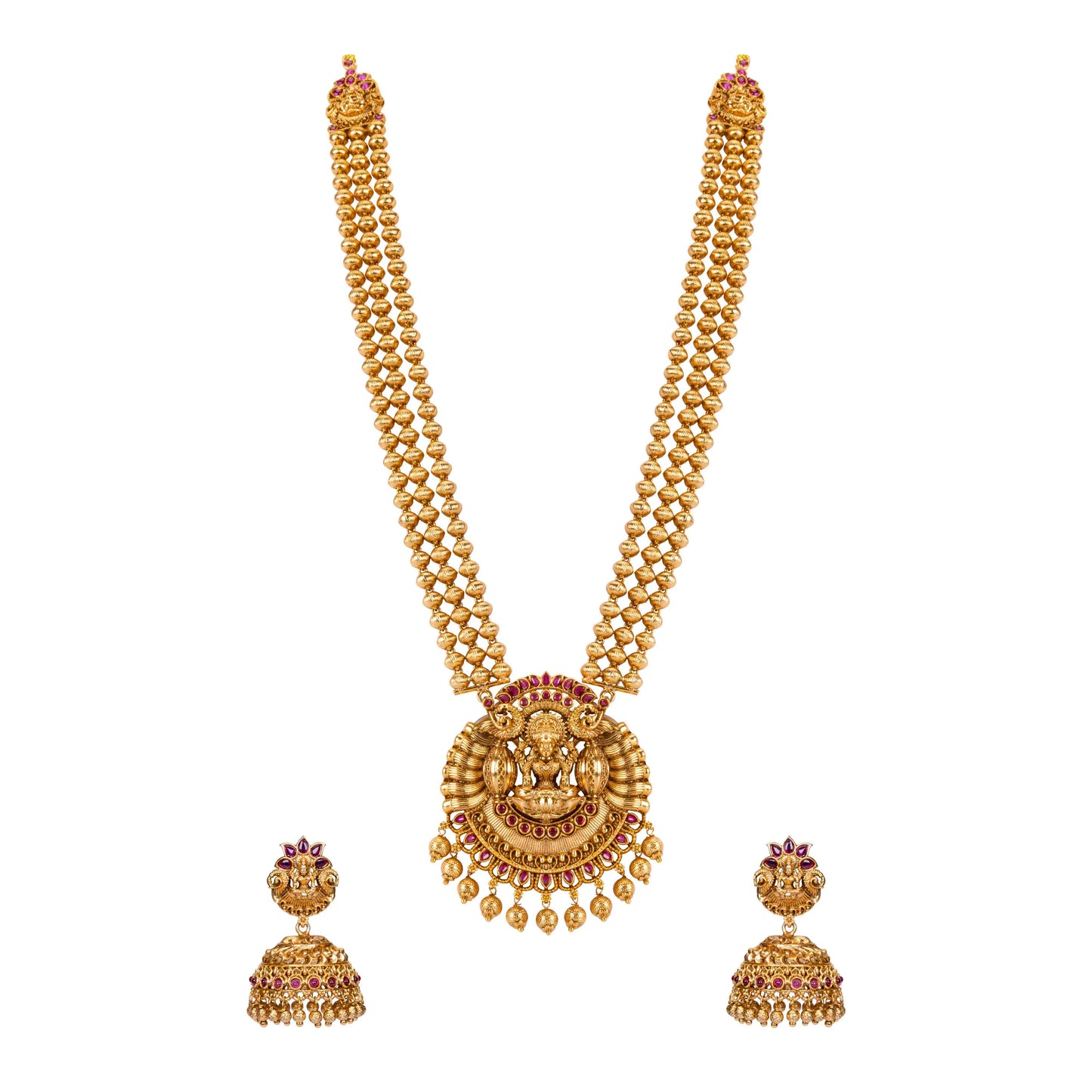 Three layered necklace set