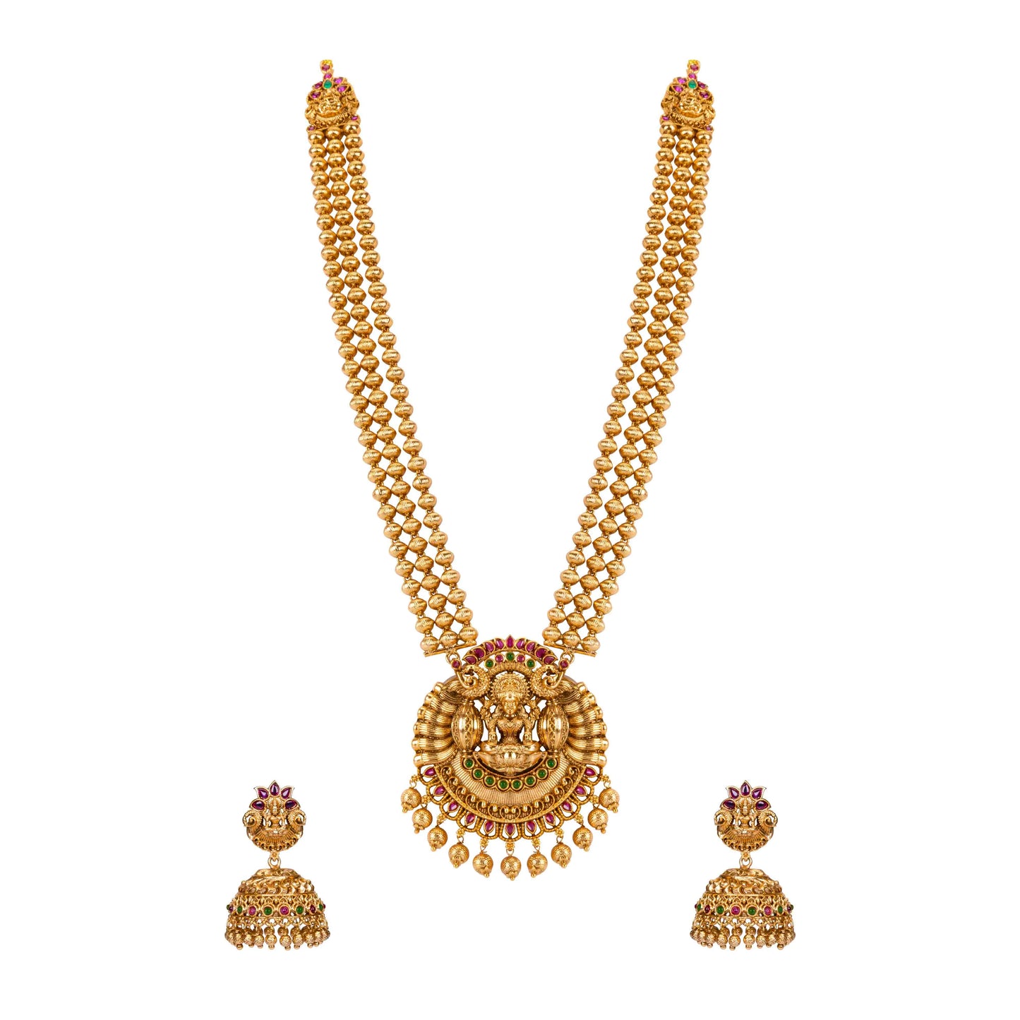 Three layered necklace set