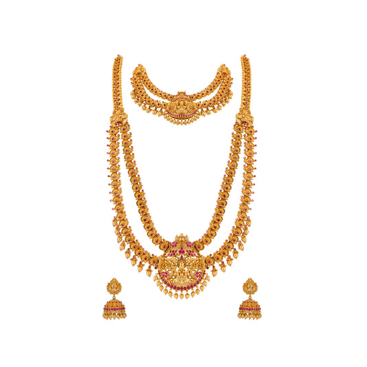 Antique Gold Plated Necklace Set