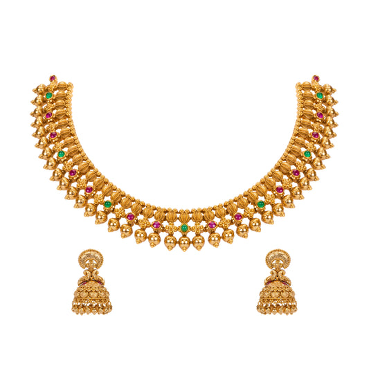 Exquisite Temple Necklace Set