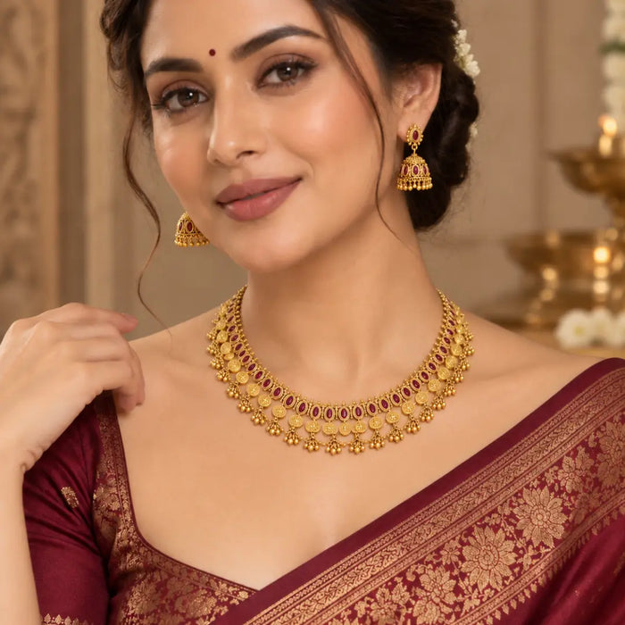Best South Indian Temple Jewellery Long Necklace Set 2026 | STJ