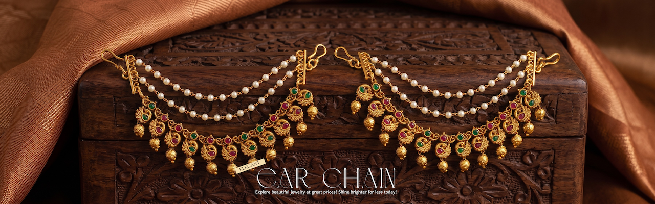 Gold Plated Ear Chain