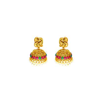 Lakshmi-Peacock Long Necklace Set K-1601