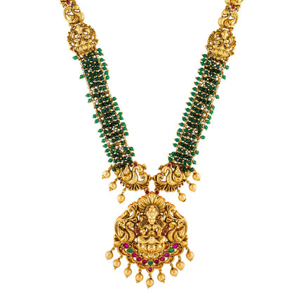 Lakshmi-Peacock Long Necklace Set K-1601