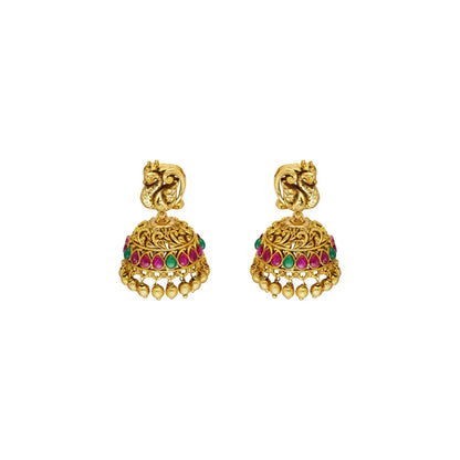 Lakshmi-Peacock Long Necklace Set K-1601