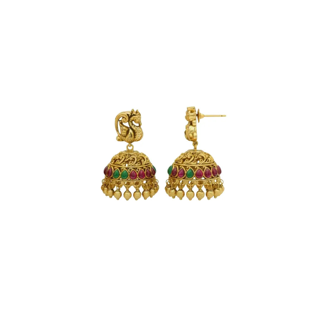 Lakshmi-Peacock Long Necklace Set K-1601