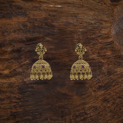 Antique Laxmi Gold Finish Jhumka  T-19