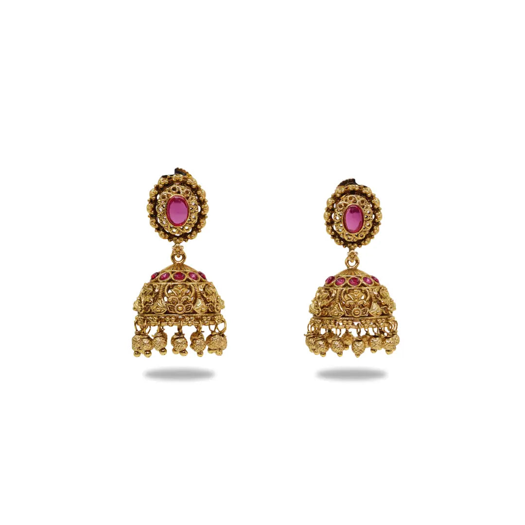 Small Gold-Plated Jhumka T-17
