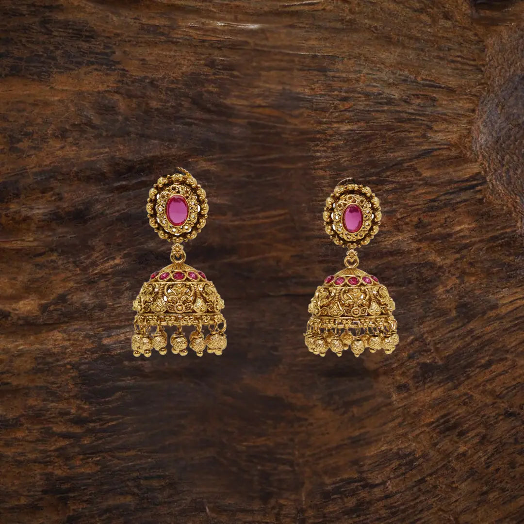 Small Gold-Plated Jhumka T-17