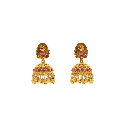 Antique Small Leaf Petal Jhumka T-16