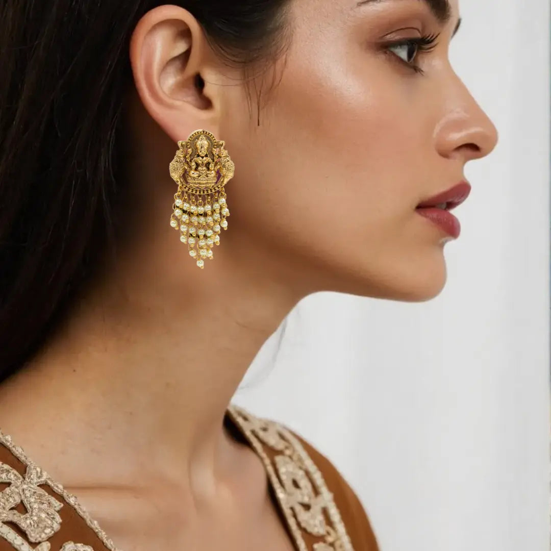 Antique Laxmi Devi Antique Pearl Bali  R-1083