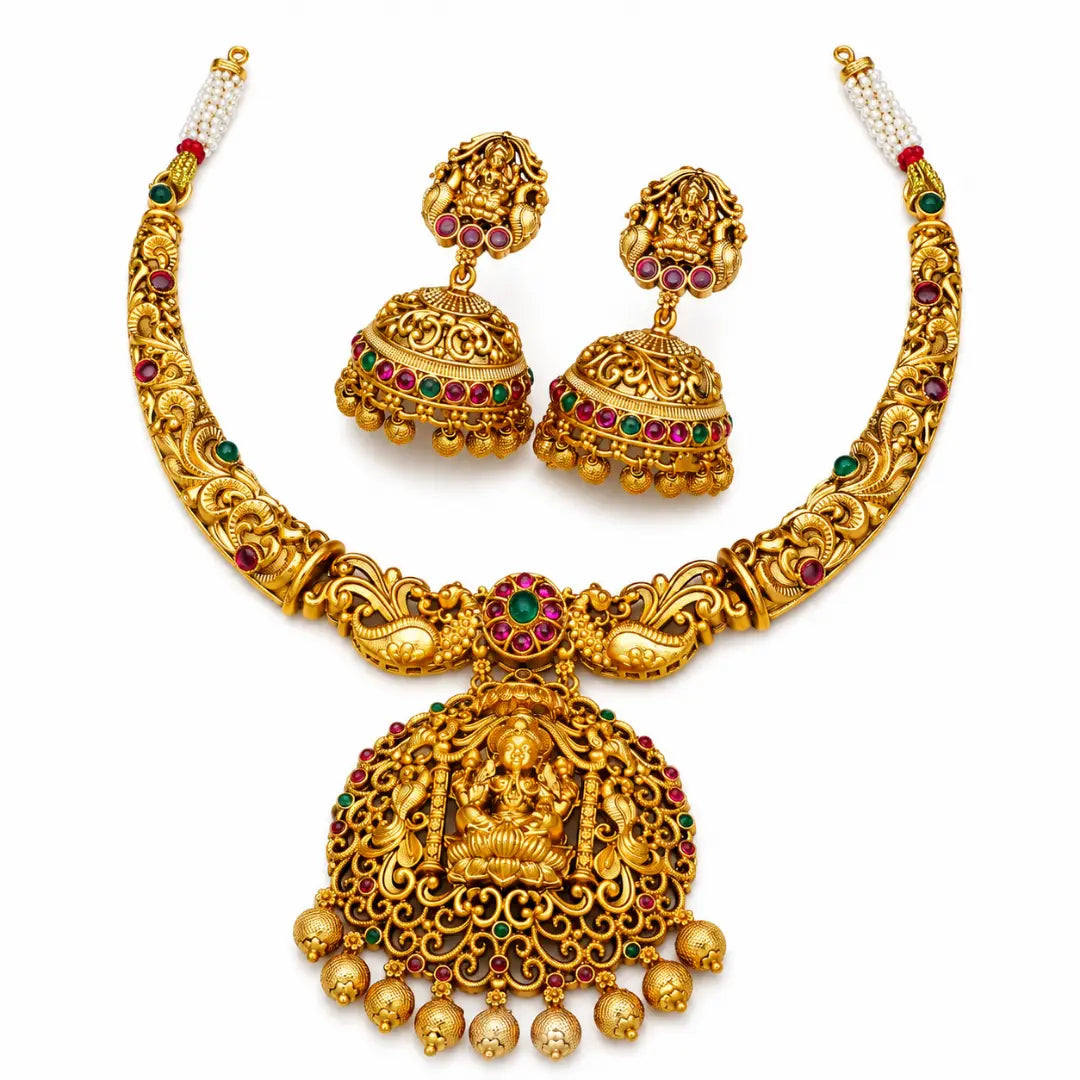 Eternal Lakshmi Necklace Set K-1059