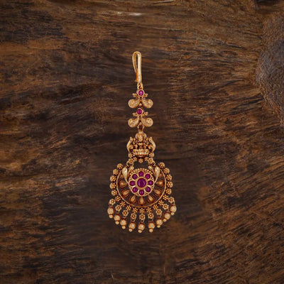 Antique Lakshmi Temple Maang Tikka T-1