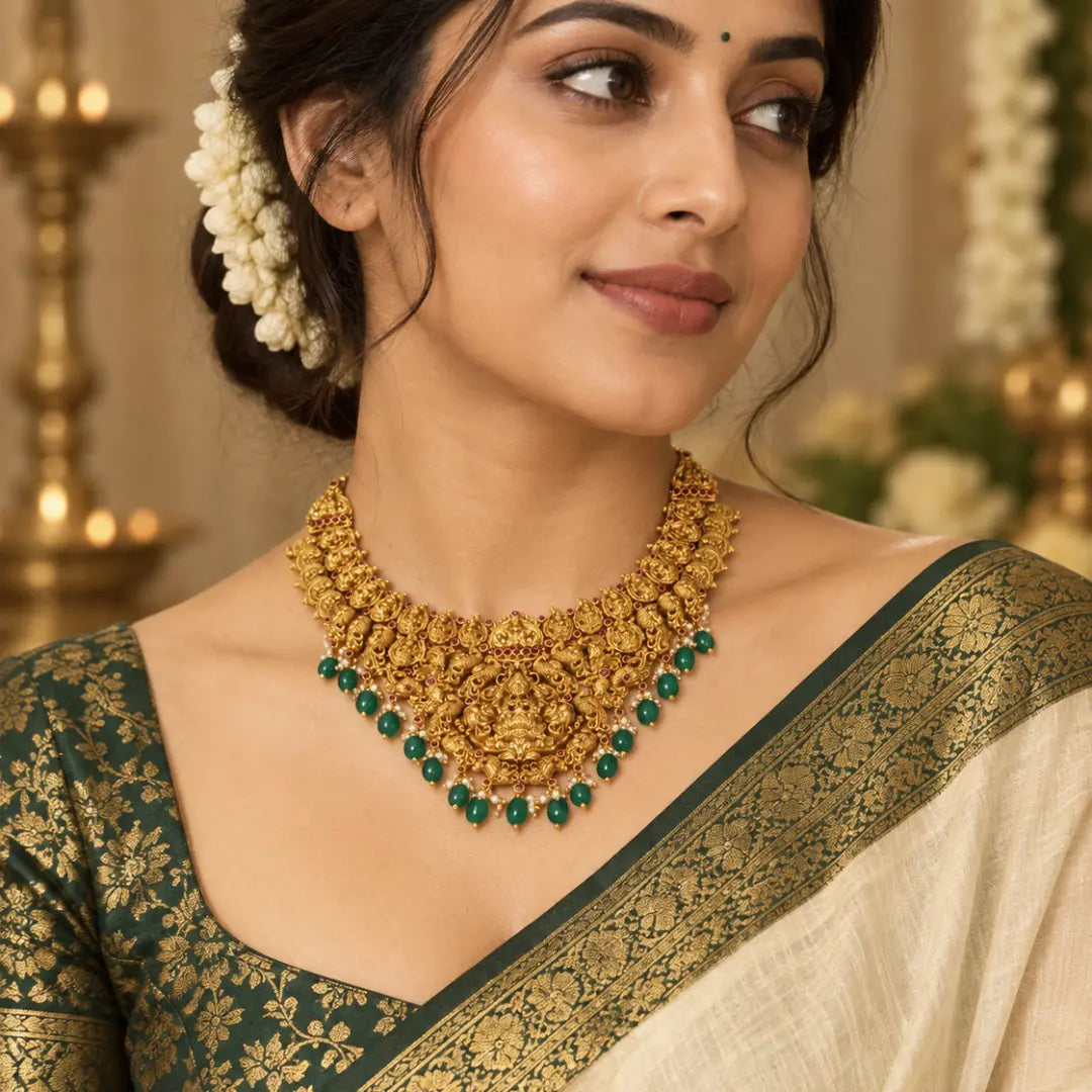Antique Necklace Set N-861N