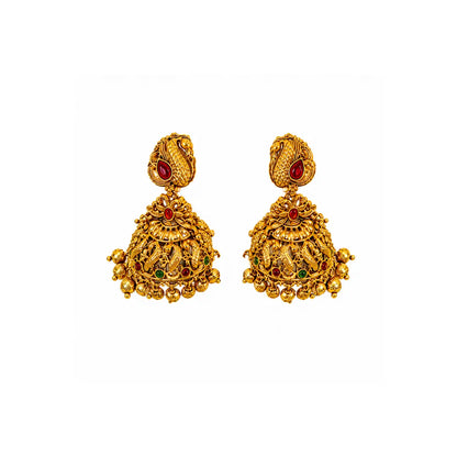 Peacock & Flower Short Necklace Set K-1239
