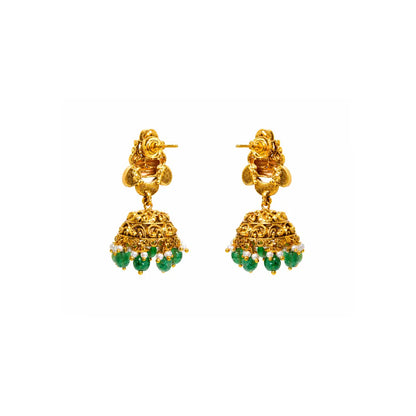 Lakshmi Kemp Temple Jewellery Short Necklace Set K-1190