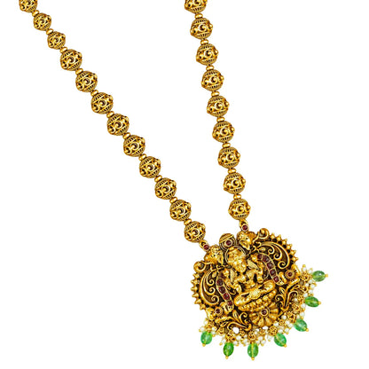 Antique Lakshmi Pendant Set T-47
