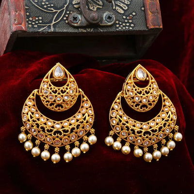 Antique Ethnic Gold-Plated Jhumka B-305