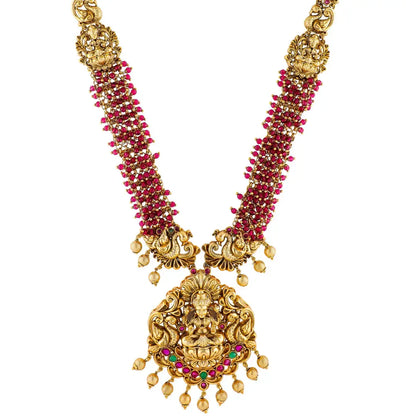 Lakshmi-Peacock Combo Necklace Set K-1601N
