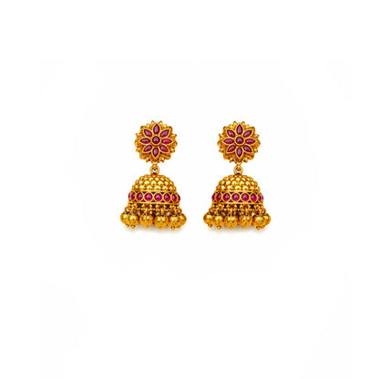 Divyaratnam Lakshmi Temple Necklace Set K-1063