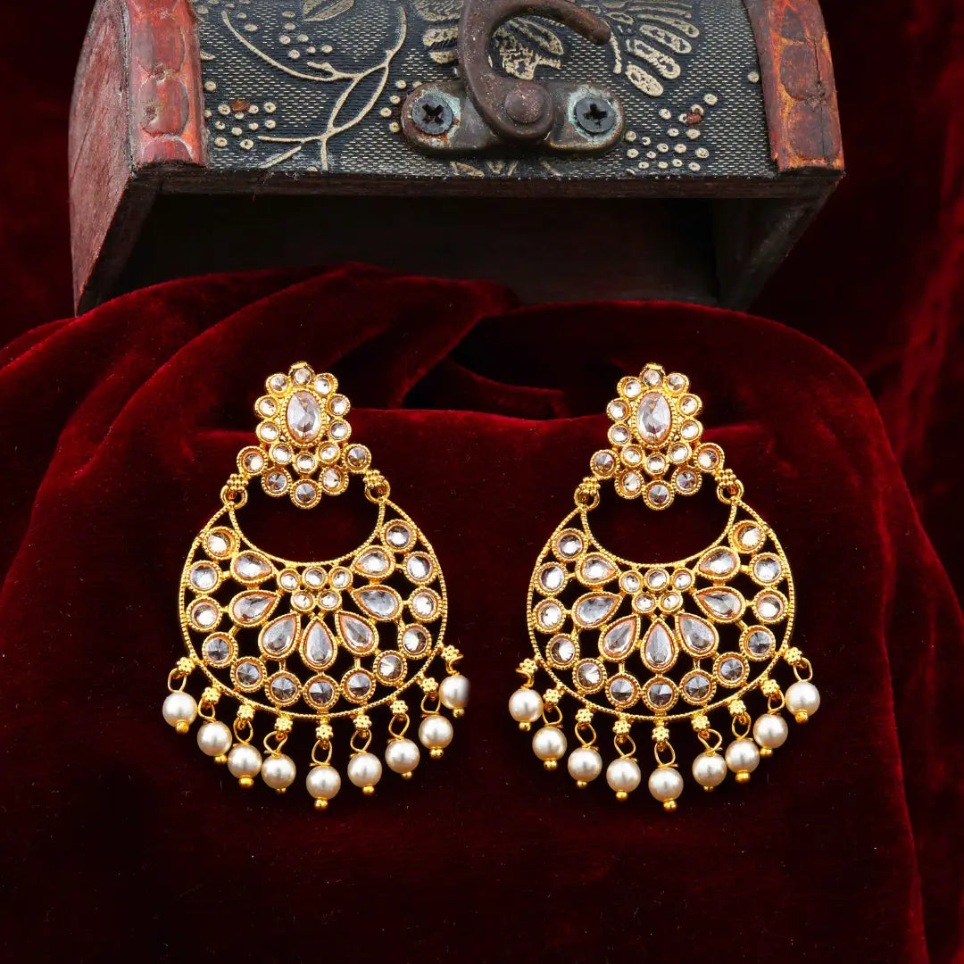 Ethnic Gold-Plated Jhumka C-37