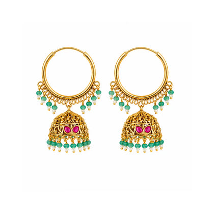 Antique Gold-Plated Round Bali T-28