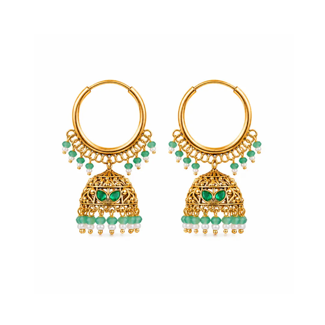 Antique Gold-Plated Round Bali T-28