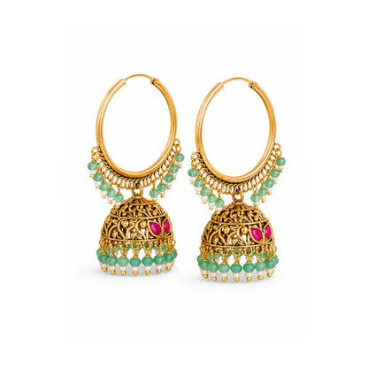 Antique Gold-Plated Round Bali T-28