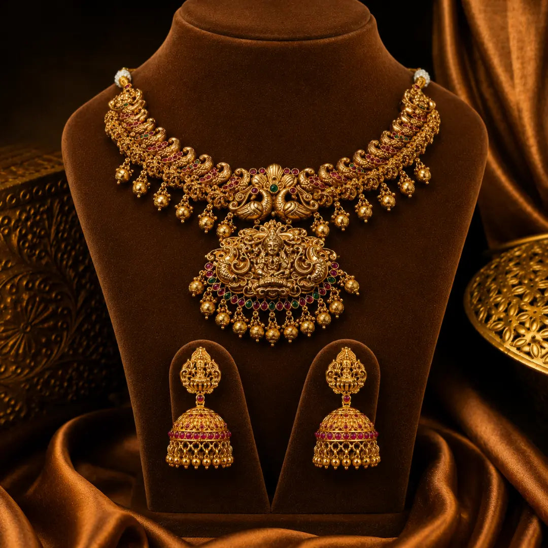 Throne Shine Necklace Set  N-945