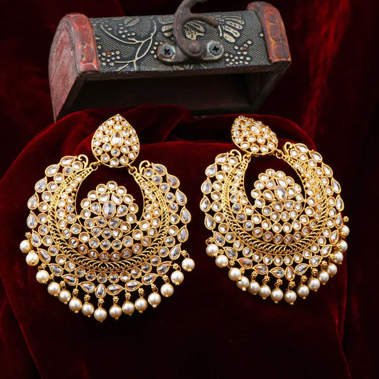 Antique Gold-Plated Jhumka C-393