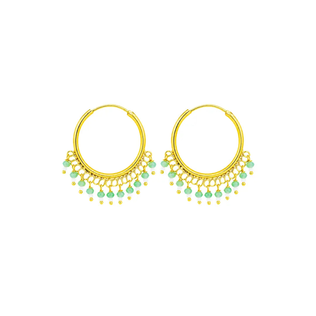 Antique Gold-Plated Round Bali T-26