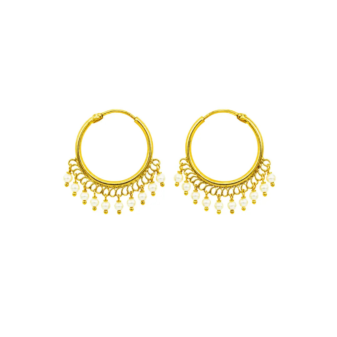 Antique Gold-Plated Round Bali T-26