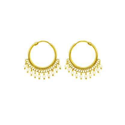 Antique Gold-Plated Round Bali T-26